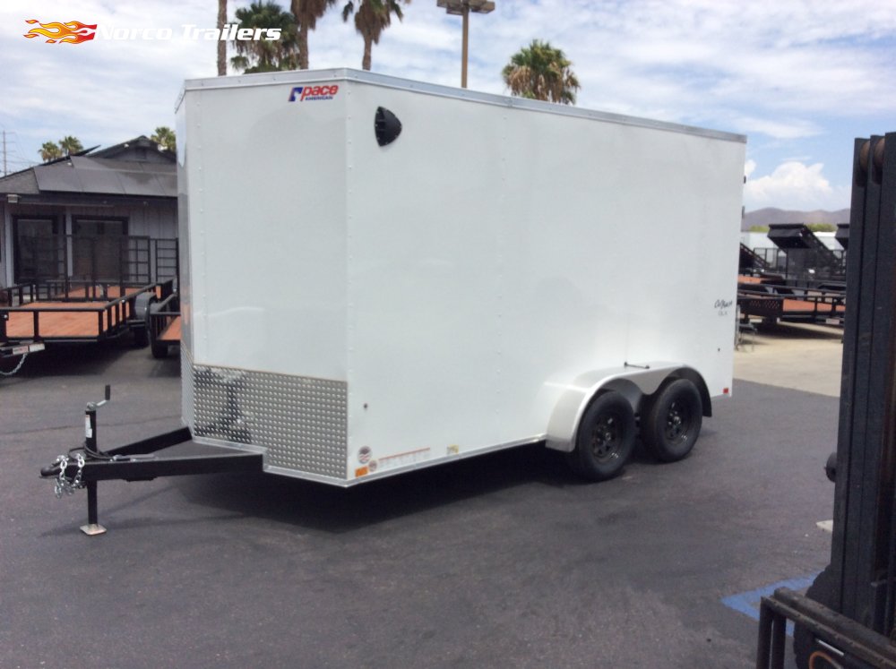 2027 Pace American 7' x 14' OB DLX Enclosed Cargo trailer