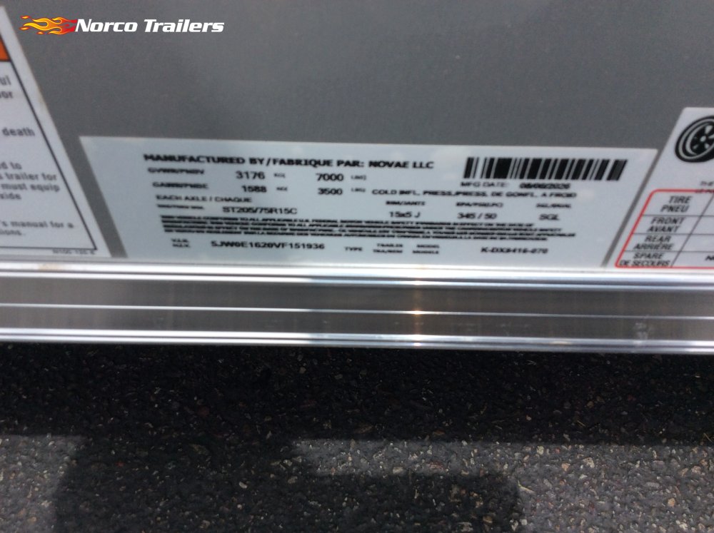 2027 Look 7' x 16' ST DLX Enclosed Cargo trailer