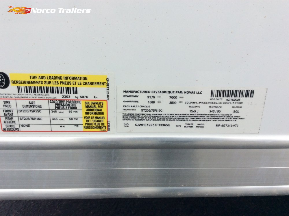 2026 Pace American 6' x 12' JOURNEY SE Enclosed Cargo trailer