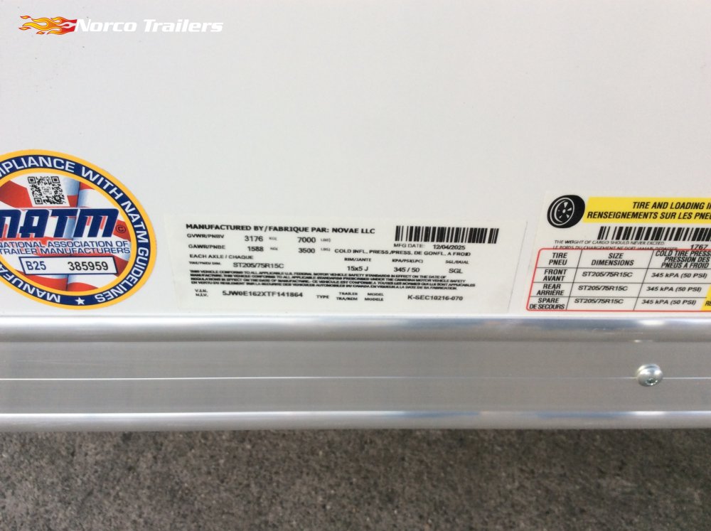 2026 Look 8.5' x 16' ELEMENT SE Enclosed Cargo trailer