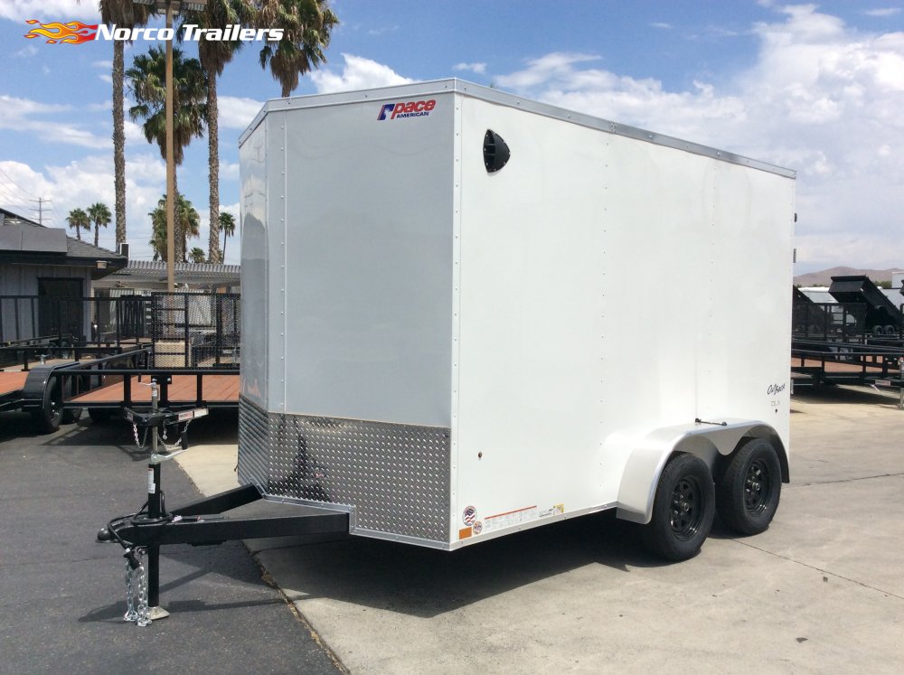 2027 Pace American 7' x 12' OB DLX Enclosed Cargo trailer