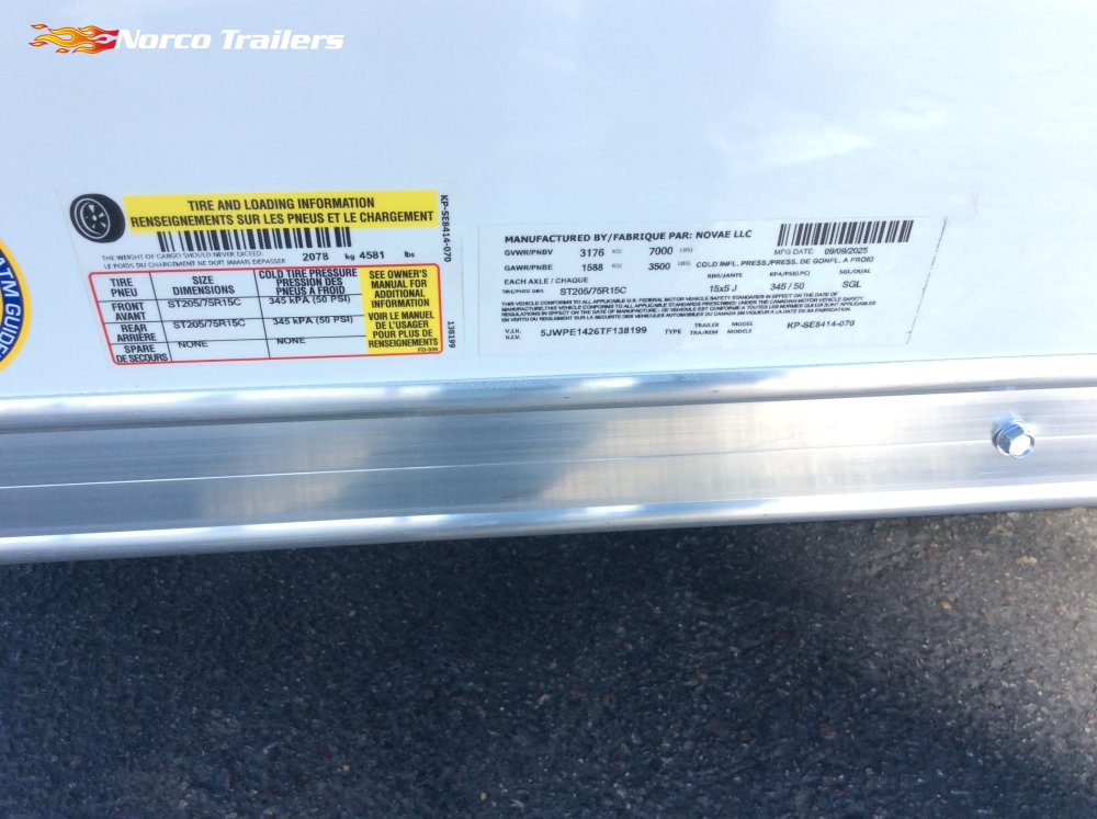 2026 Pace American 7' x 14' JOURNEY SE Enclosed Cargo trailer