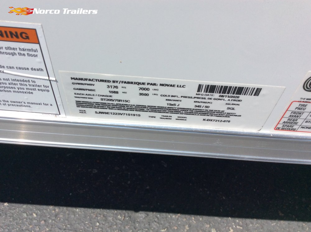 2027 Look 6' x 12' ST DLX Enclosed Cargo trailer