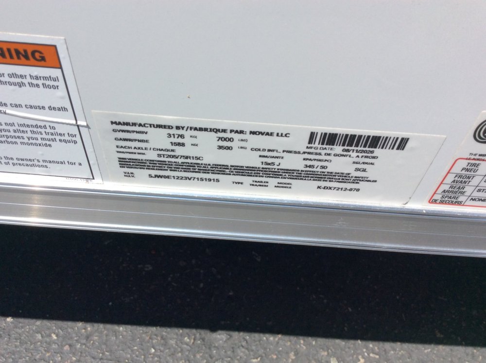 2027 Look 6' x 12' ST DLX Enclosed Cargo trailer