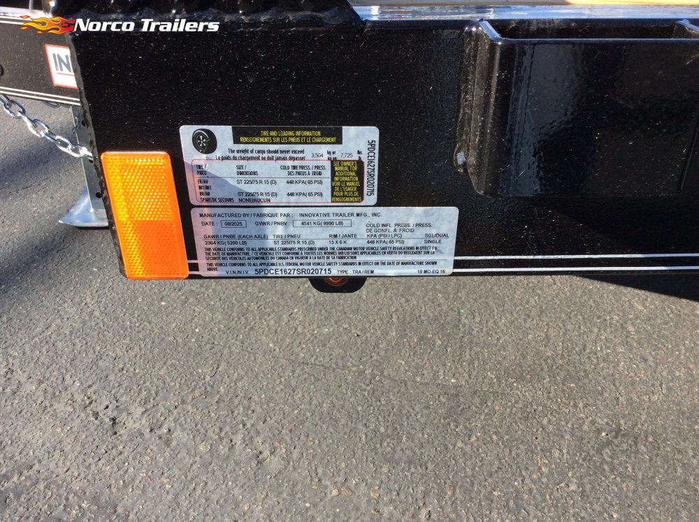 2025 Innovative Trailer Mfg 82" x 16' Car Hauler Equipment trailer