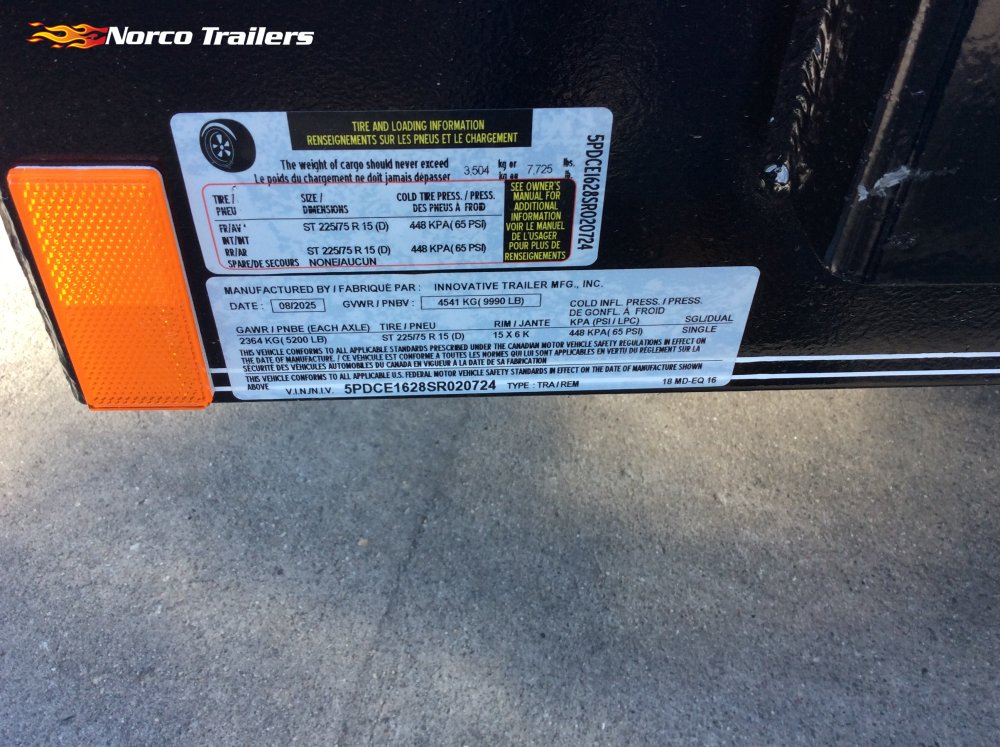 2025 Innovative Trailer Mfg 82" x 16' Car Hauler Equipment trailer