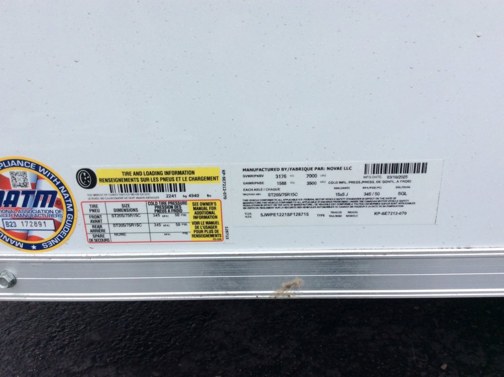 2025 Pace American 6' x 12' JOURNEY SE Enclosed Cargo trailer