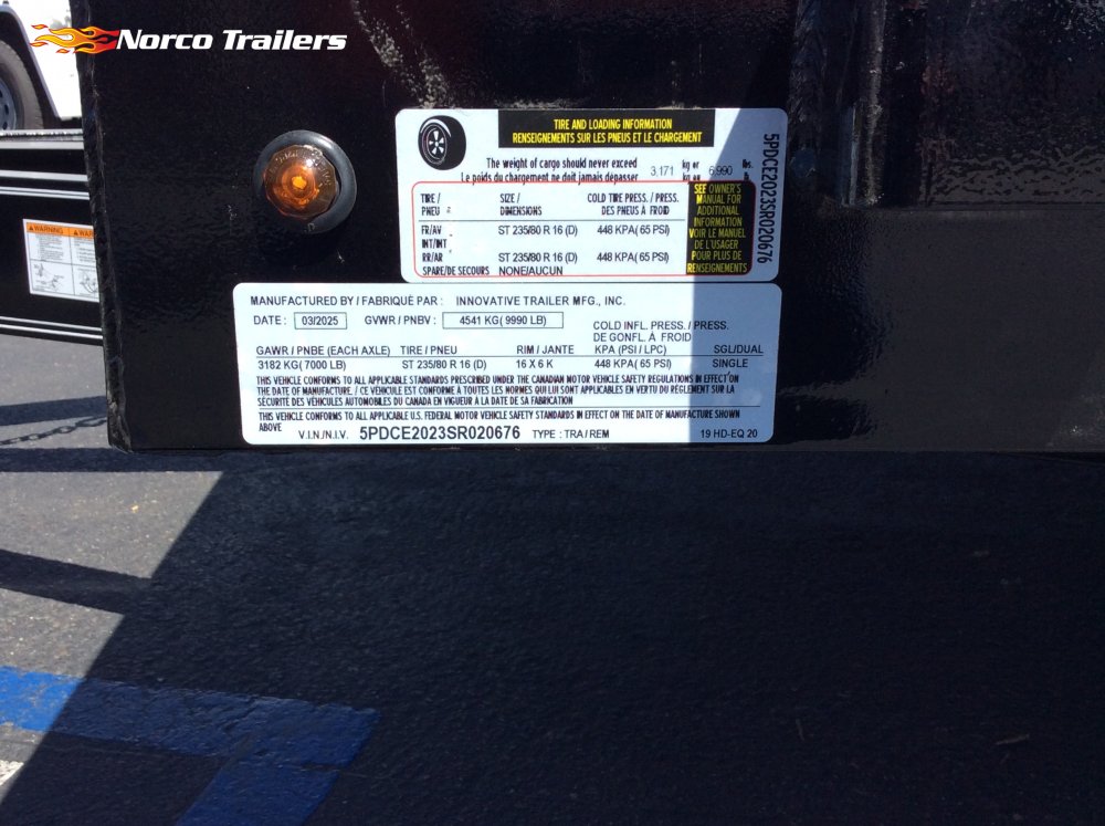 2025 Innovative Trailer Mfg 82" x 18' Car Hauler Equipment trailer