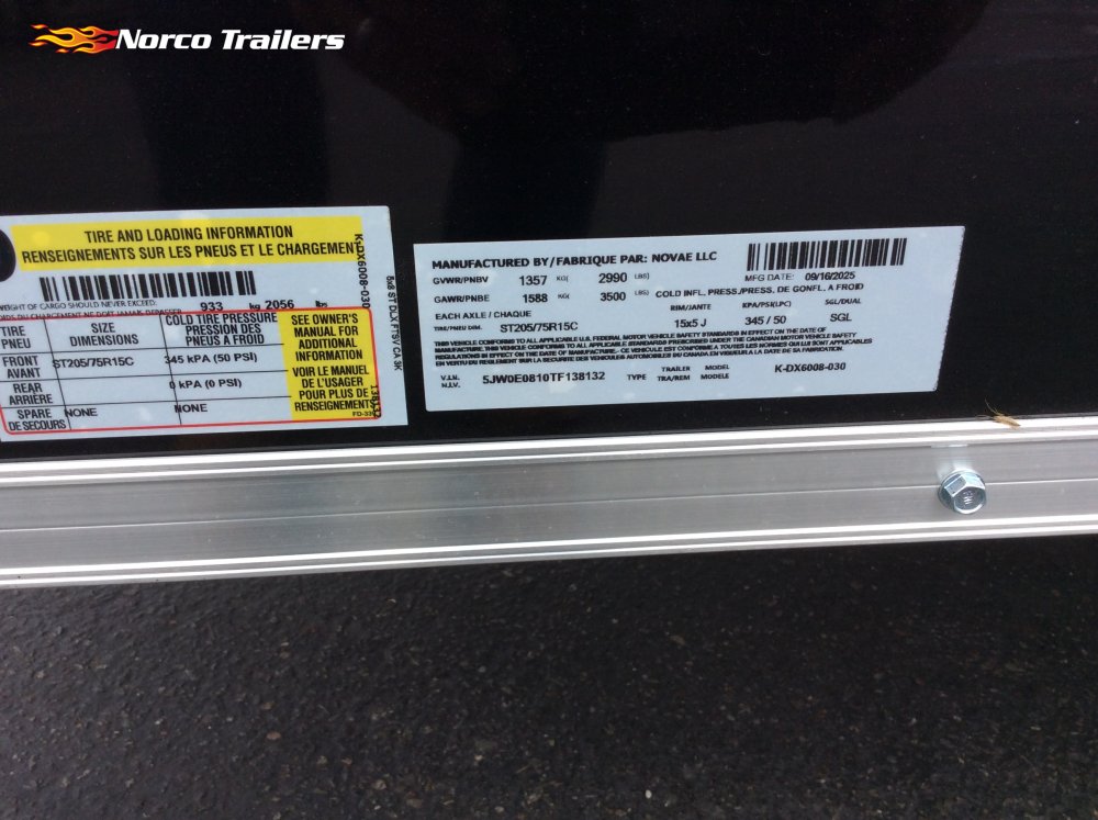 2026 Look Trailers 5' x 8' ST DELUXE Enclosed Cargo trailer
