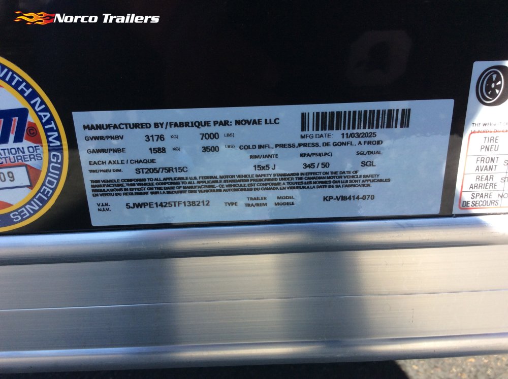 2026 Pace American Cargo Sport 7' x 14' Enclosed Cargo trailer