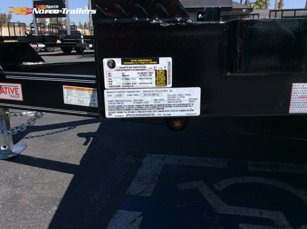 2025 Innovative Trailer Mfg 82" x 20' 14K TILT Equipment trailer