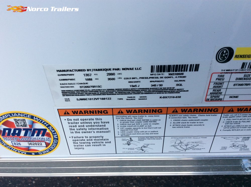 2027 Look 6' x 10' ST DLX Enclosed Cargo trailer