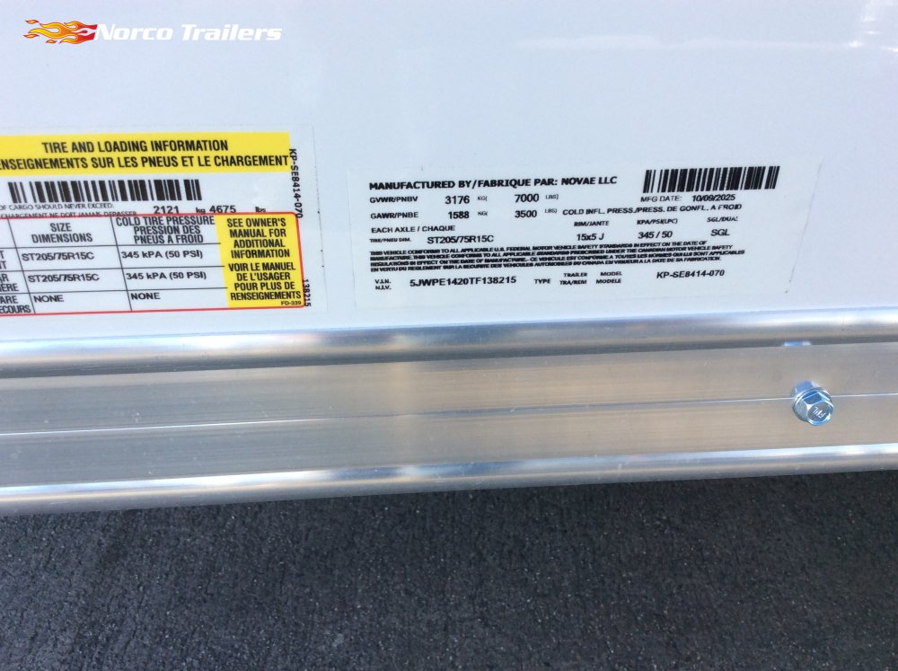 2026 Pace American 7' x 14' JOURNEY SE Enclosed Cargo trailerv