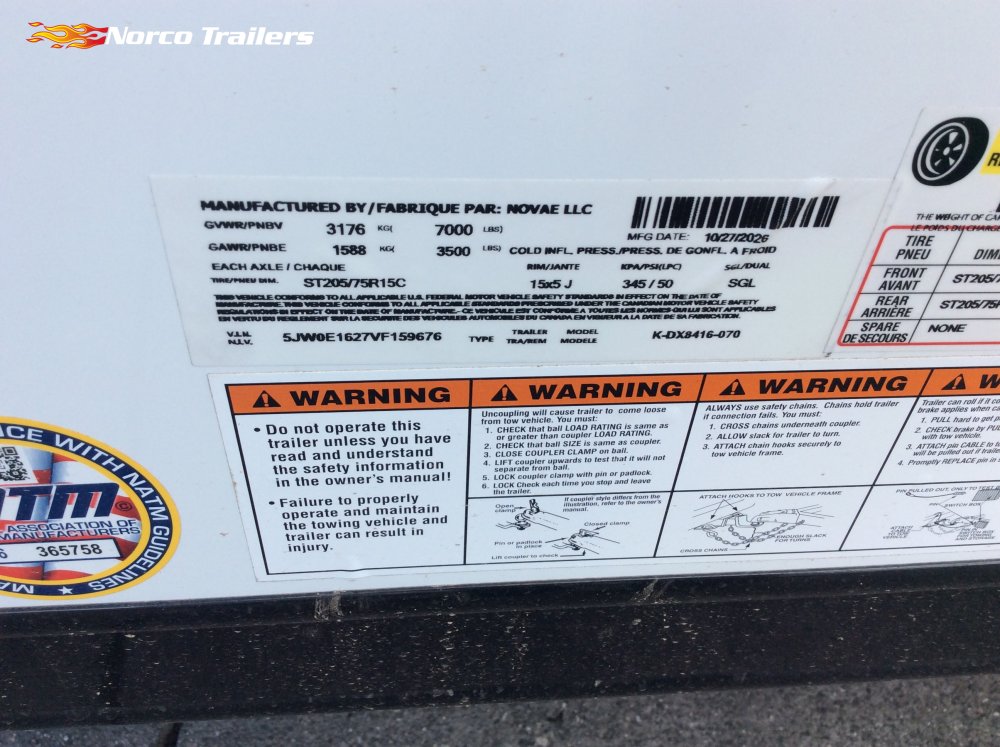 2027 Look 7' x 16' ST DLX Enclosed Cargo trailer