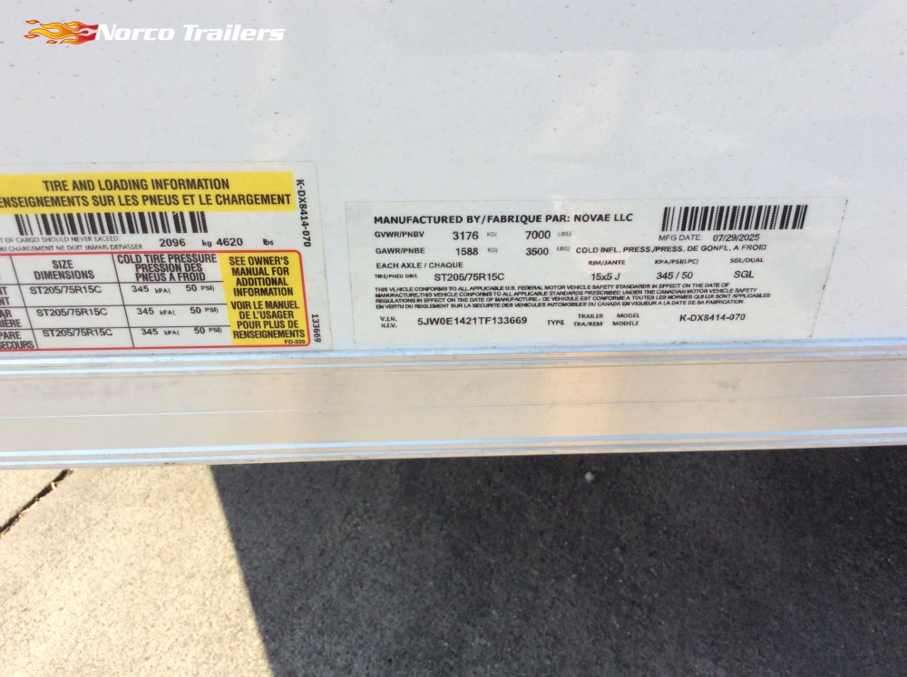 2026 Look Trailers 7' x 14' ST DELUXE Enclosed Cargo trailer