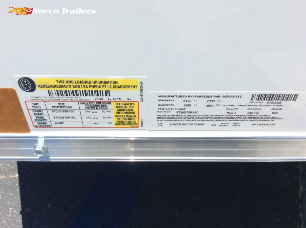 2026 Pace American OUTBACK DLX 7' x 16' Enclosed Cargo Trailer