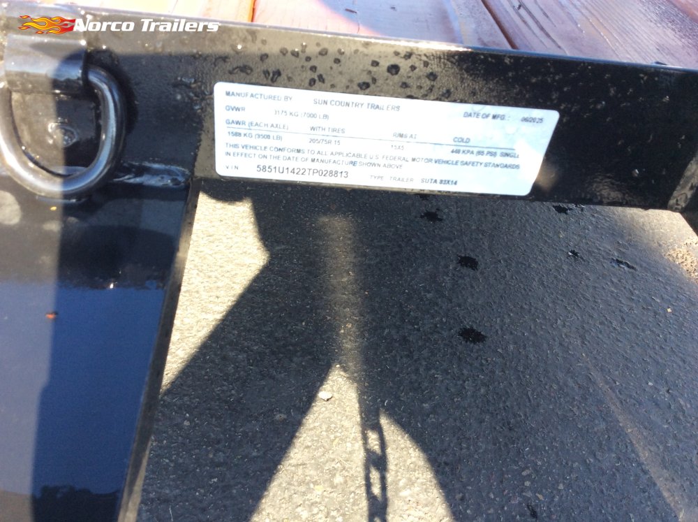 2026 Sun Country 83" x 14' Utility trailer