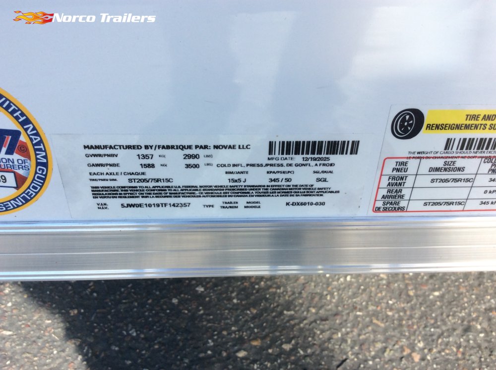 2026 Look 5' x 10' ST DELUXE Enclosed Cargo trailer