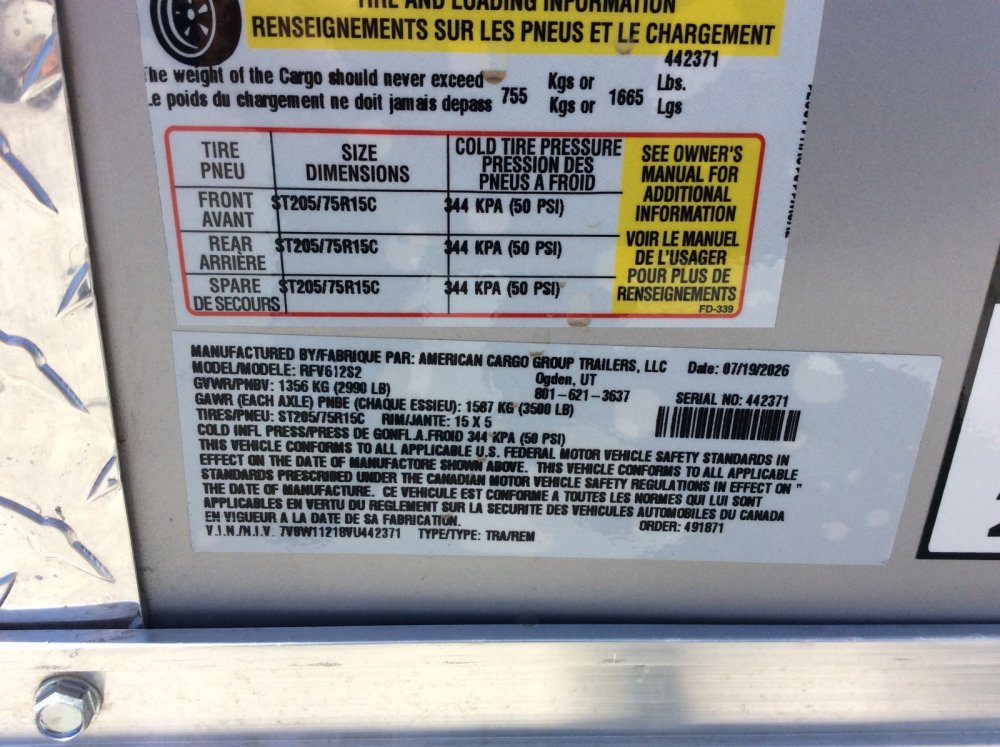2027 Wells Cargo 6' x 12' Road Force V Enclosed Cargo trailer