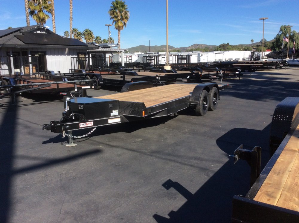 2024 Innovative Trailer Mfg. 82" x 20' Power Tilt Deck 10K Car Hauler Flatbed Equipment Trailer