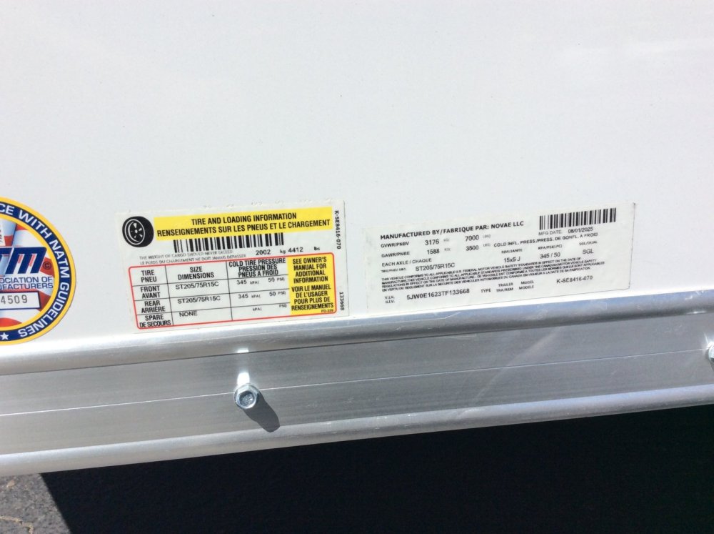 2026 Look 7' x 16' ELEMENT SE Enclosed Cargo trailer