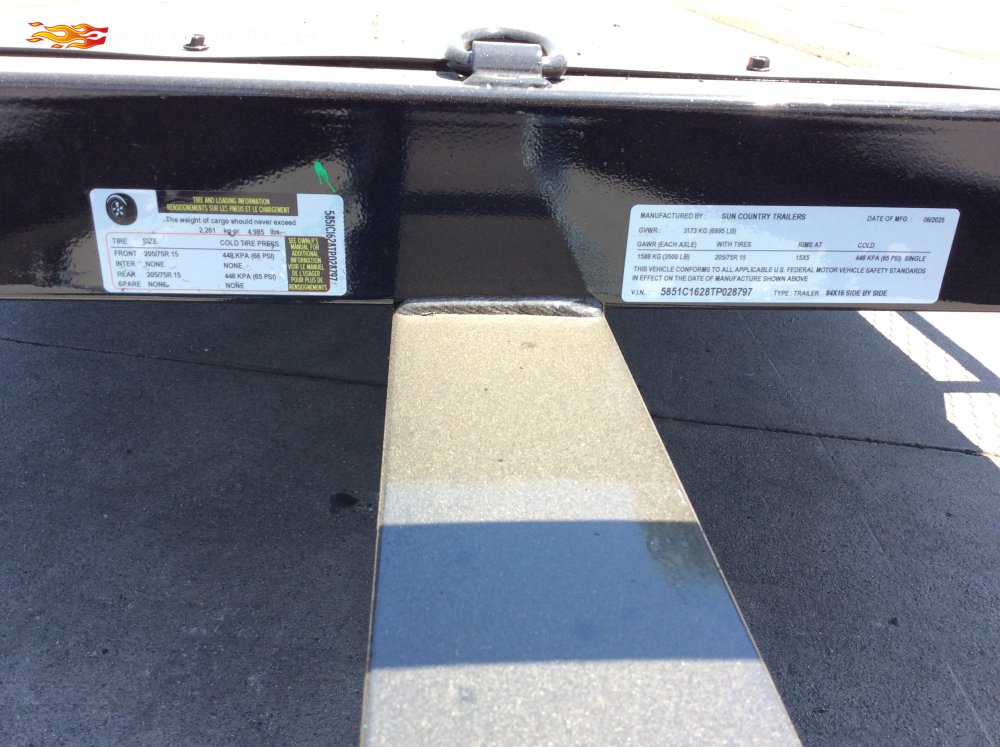 2026 Sun Country 84" x 16' UTILITY Utility trailer