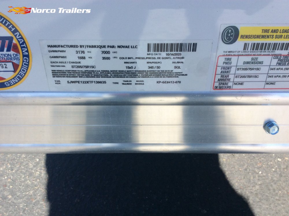 2026 Pace American 7' x 12' JOURNEY SE Enclosed Cargo trailer