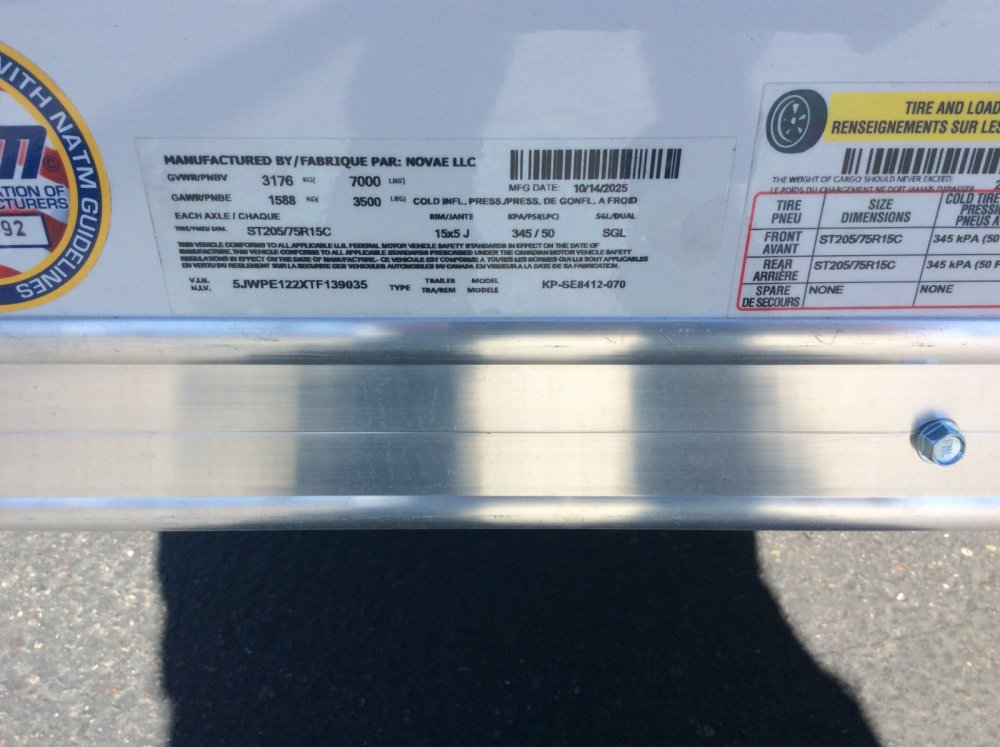 2026 Pace American 7' x 12' JOURNEY SE Enclosed Cargo trailer