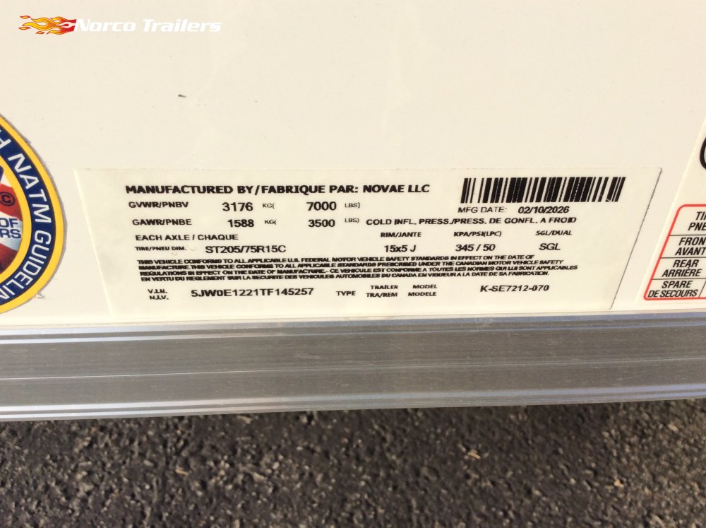 2026 Look 6' x 12' ST DELUXE Enclosed Cargo trailer