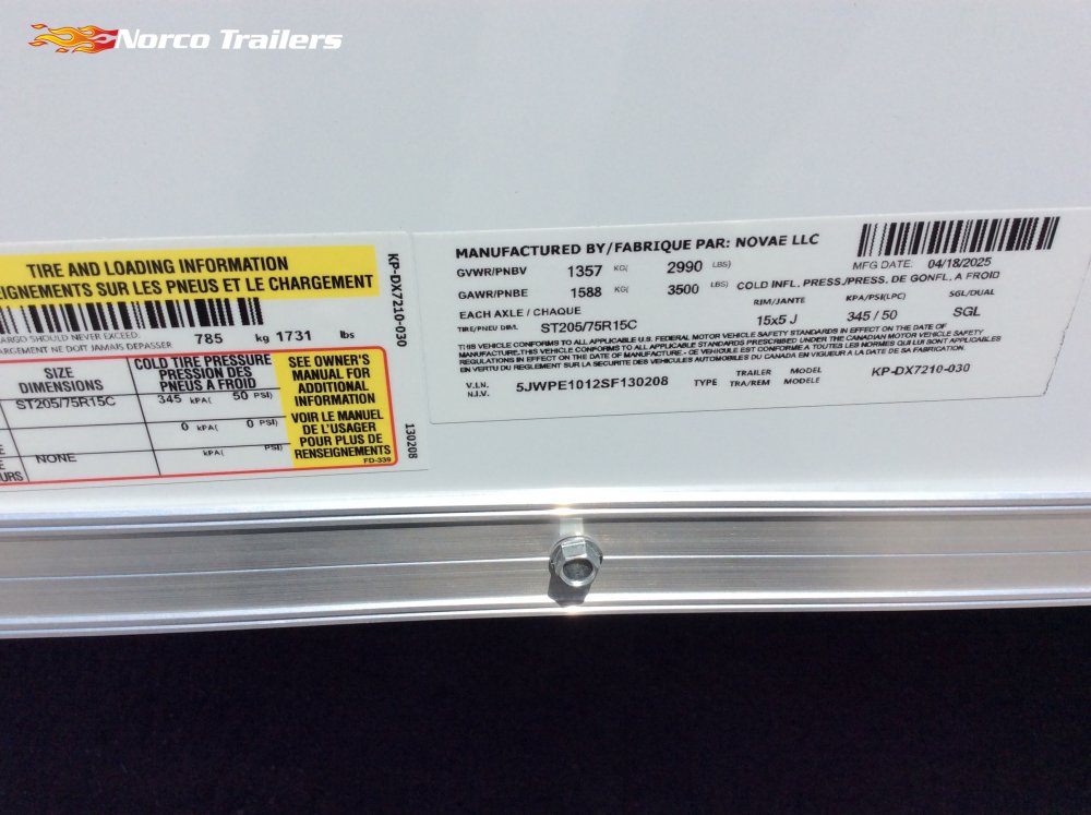 2025 Pace American 6' x 10' OB DLX Enclosed Cargo trailer