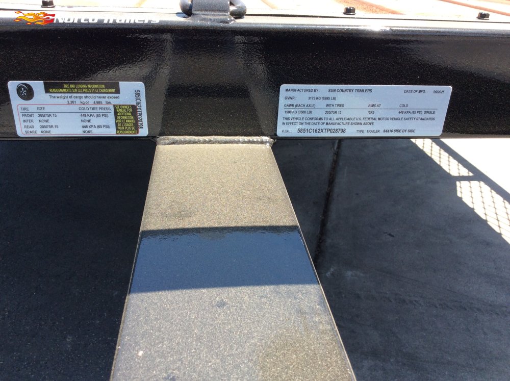 2026 Sun Country 84" x 16' UTILITY Utility trailer