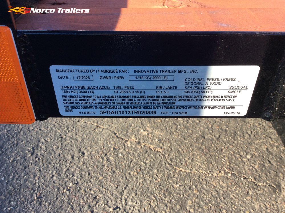 2026 Innovative 5' x 10' UTILITY Utility trailer