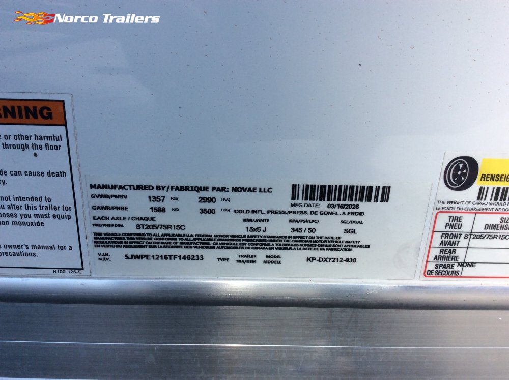 2026 Pace American 6' x 12' ST DELUXE Enclosed Cargo trailer