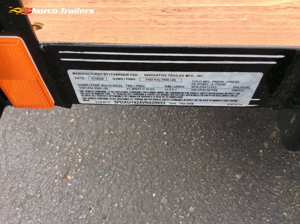 2027 Innovative 83" x 14' UTILITY Utility trailer