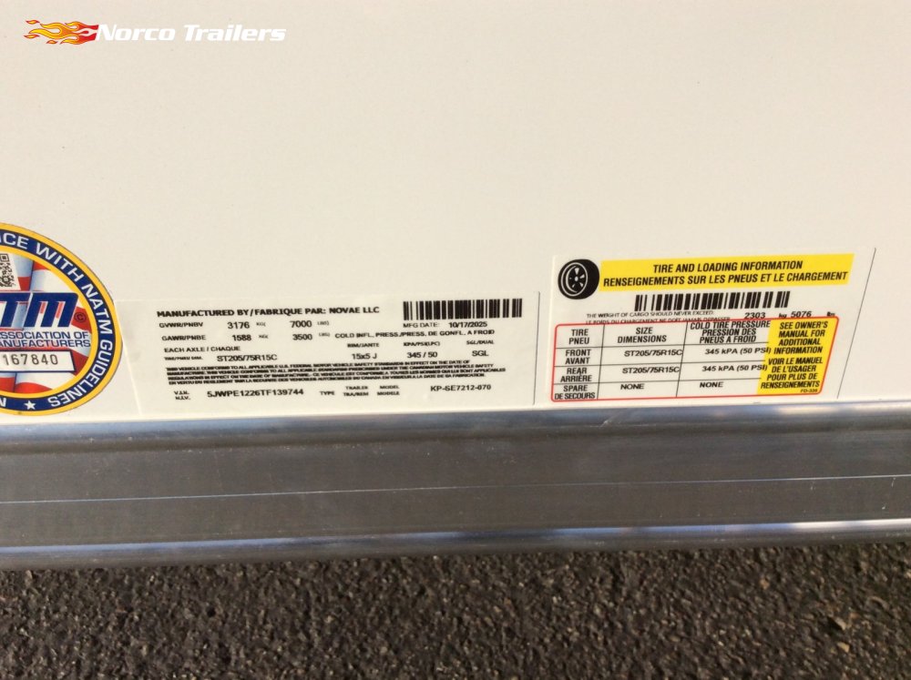 2026 Pace American 6' x 12' JOURNEY SE Enclosed Cargo trailer