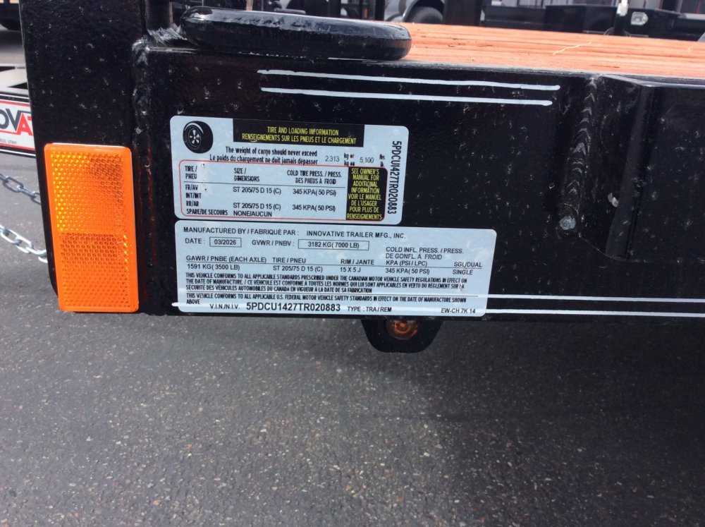 2026 Innovative 83" x 16' Car Hauler Flatbed trailer