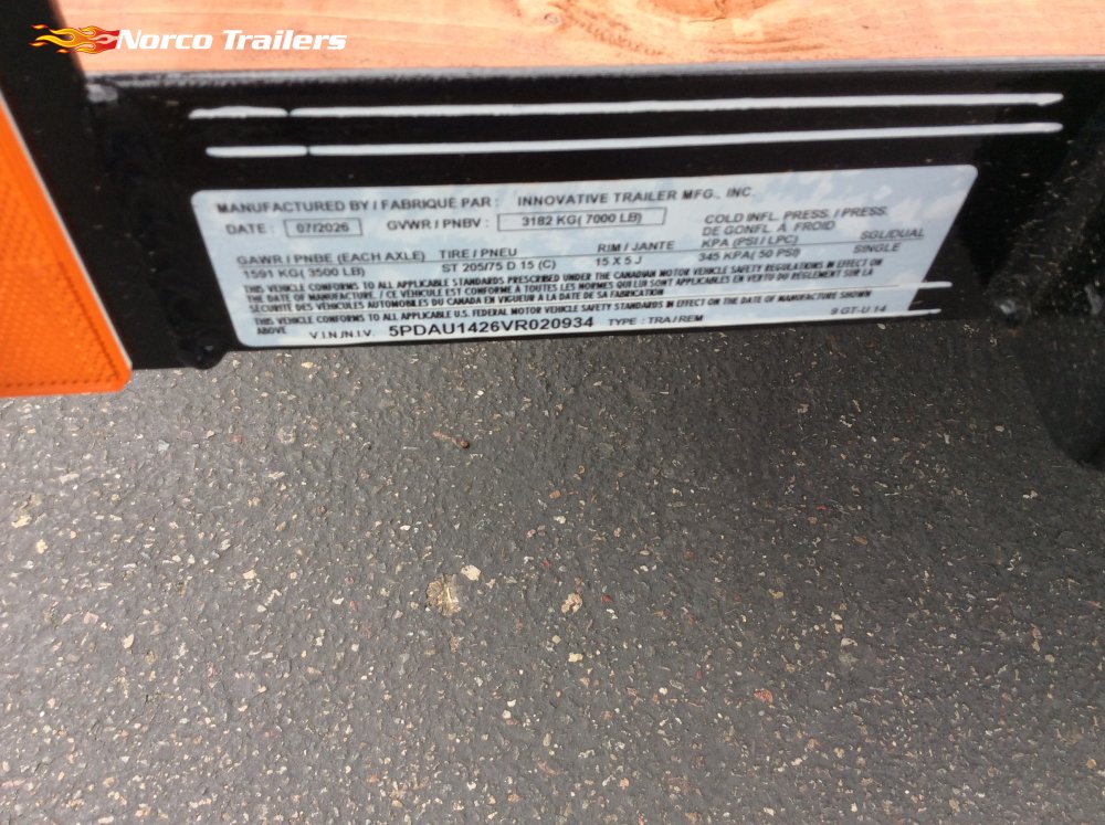 2027 Innovative 83" x 14' UTILITY Utility trailer