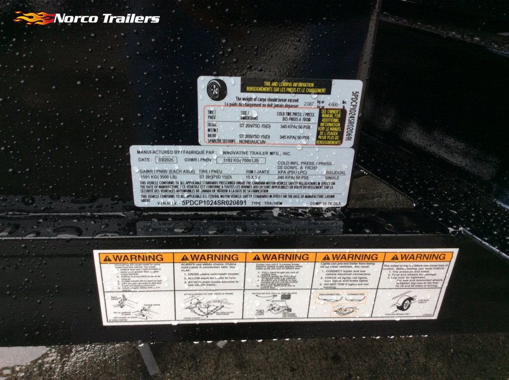 2025 Innovative Trailer Mfg 5' x 10' Dump trailer
