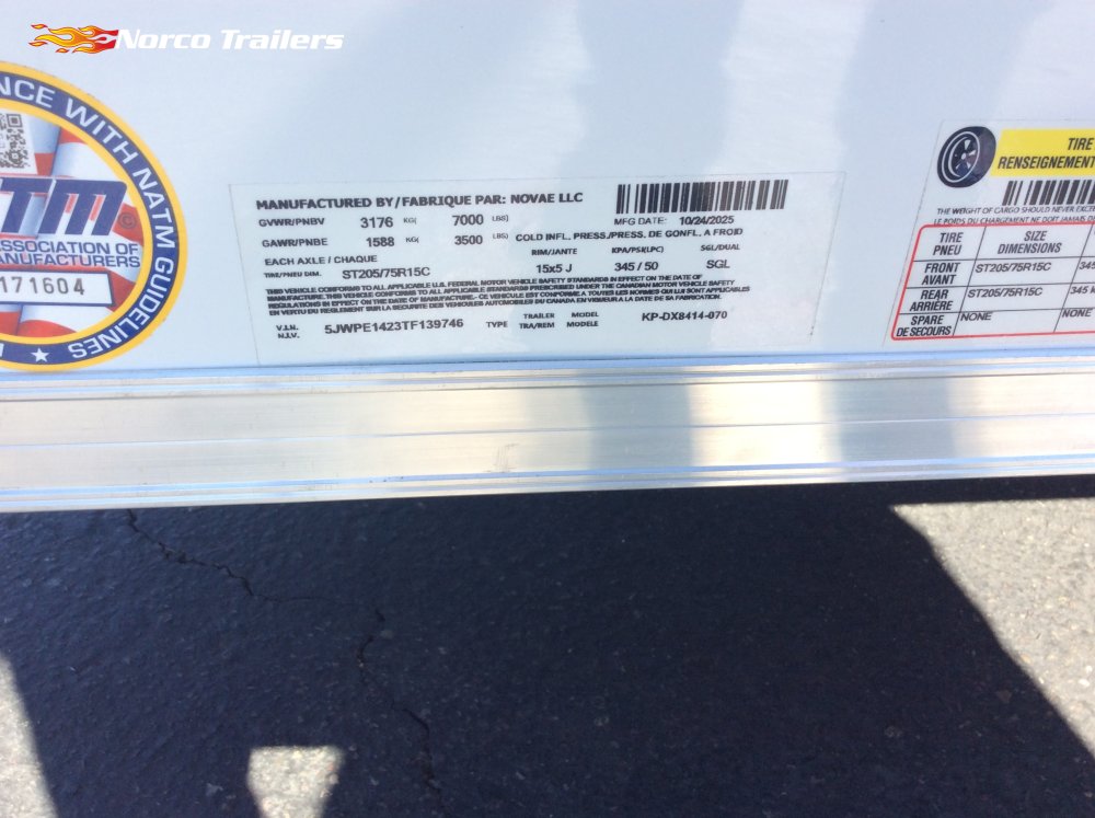 2026 Pace American 7' x 14' OUTBACK DELUXE Enclosed Cargo trailer