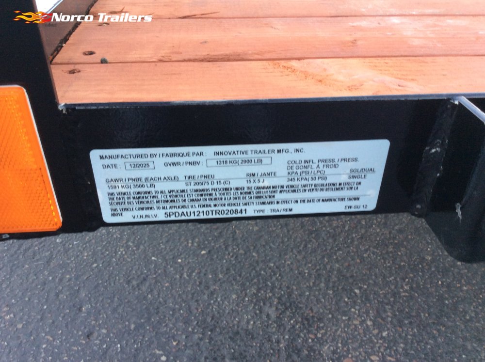 2026 Innovative 83" x 12' UTILITY Utility trailer