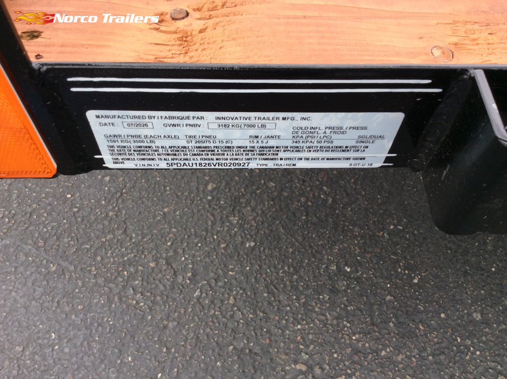 2027 Innovative 83" x 18' UTILITY Utility trailer