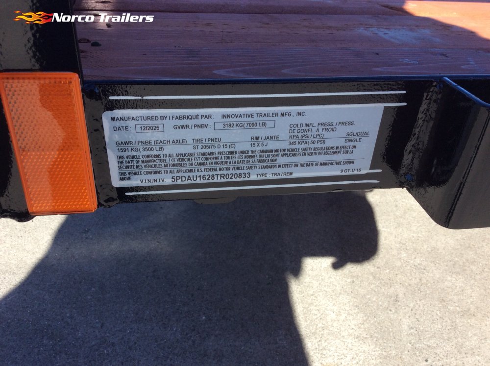 2026 Innovative 83" x 16' UTILITY Utility trailer