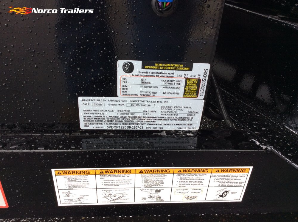 2025 Innovative Trailer Mfg 6' x 12' Dump trailer