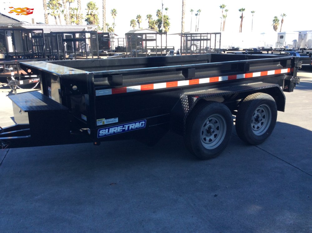 2025 Sure-Trac 5' x 10' 7K 16" SIDES Dump trailer