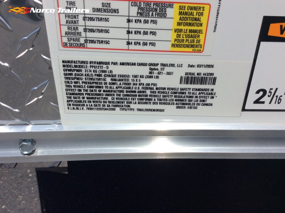 2026 Haulmark 6' x 12' PASSPORT Enclosed Cargo trailer