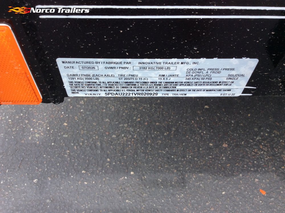 2027 Innovative 83" x 22' UTILITY Utility trailer
