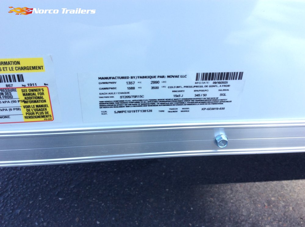 2026 Pace Journey SE 5' x 10' Enclosed Cargo Trailer