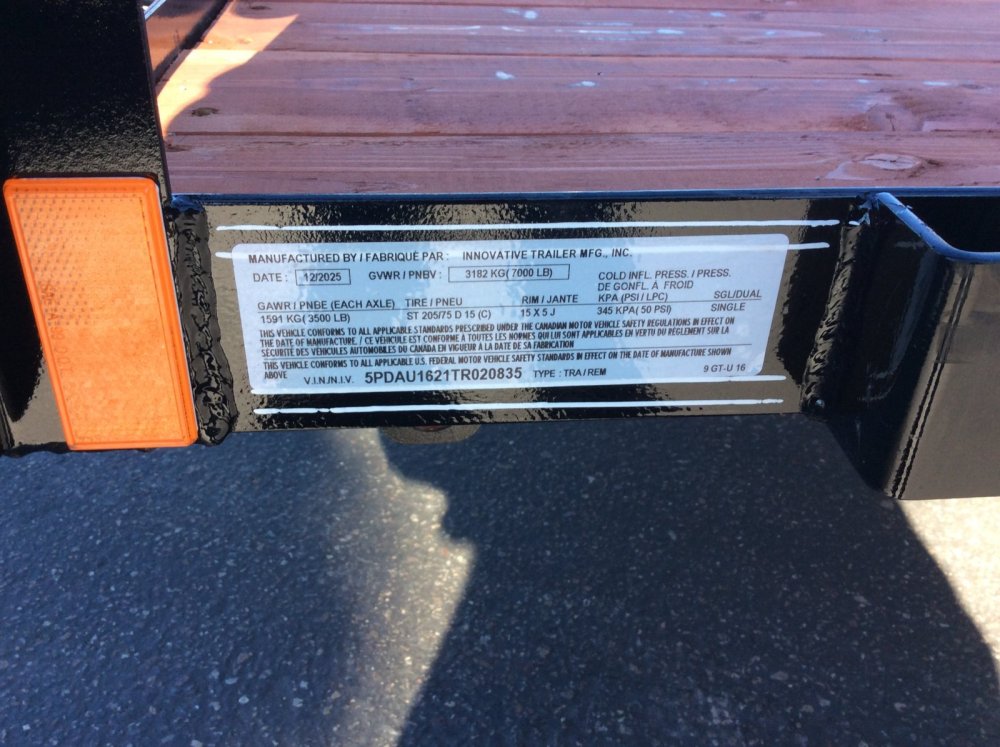 2026 Innovative 83" x 16' UTILITY Utility trailer