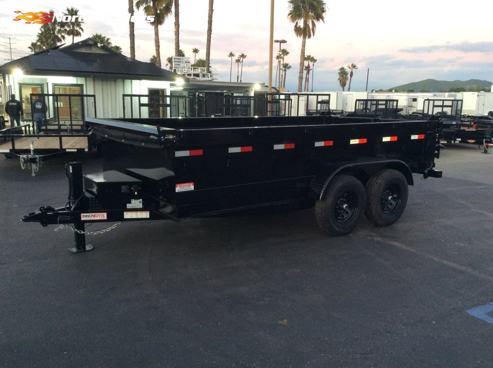 2026 Innovative 83" x 14' 14K 24" SIDES Dump trailer