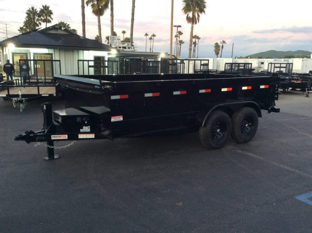 2026 Innovative 83" x 14' 14K 24" SIDES Dump trailer